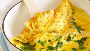 classic omelette for breakfast