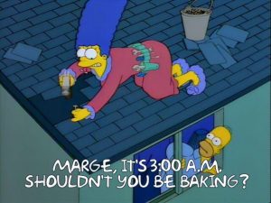 Simpsons baking 