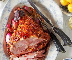 Christmas ham christmas lunch